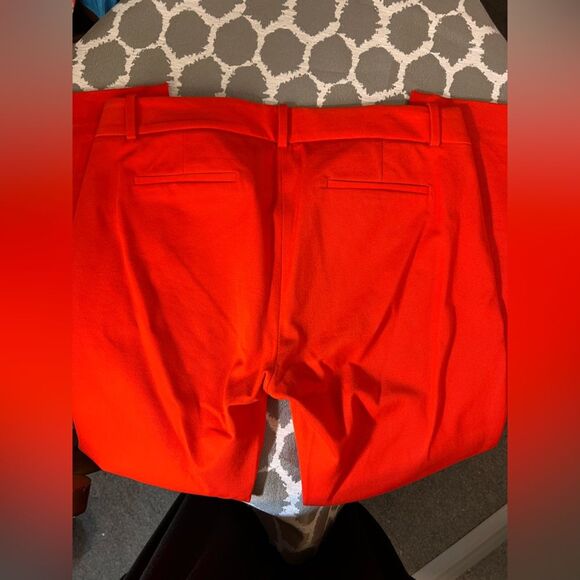 J. Crew Red Minnie stretch Straight Leg Pants - Picture 9 of 10